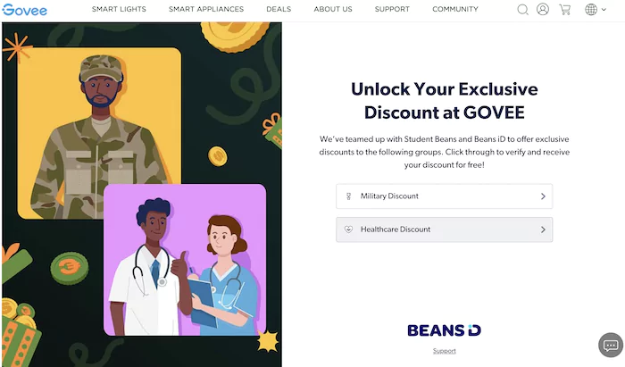 Govee Key Worker Discount